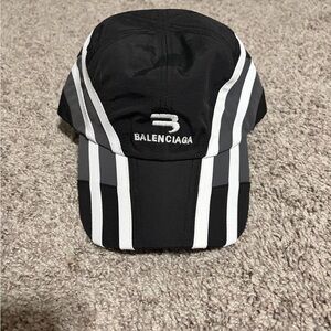 Balenciaga Black and White Racer Hat